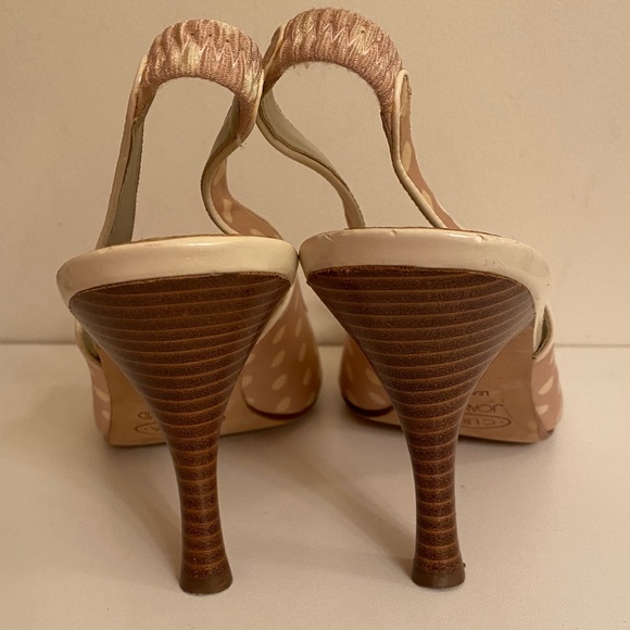 Circa Joan & David Pink Polka Dot w/ Bow Heels - Picture 9 of 12